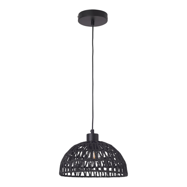 Hängeleuchte Alton Metall+Rattan [lux.pro]