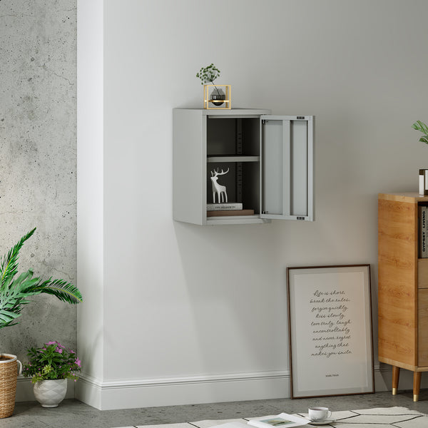 Hängeschrank Burlöv 50x33x35 cm Stahl [en.casa]