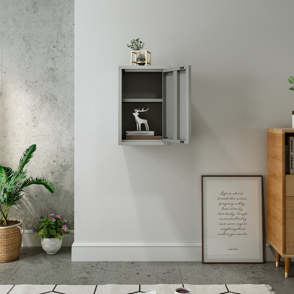 Hängeschrank Burlöv 50x33x35 cm Stahl [en.casa]