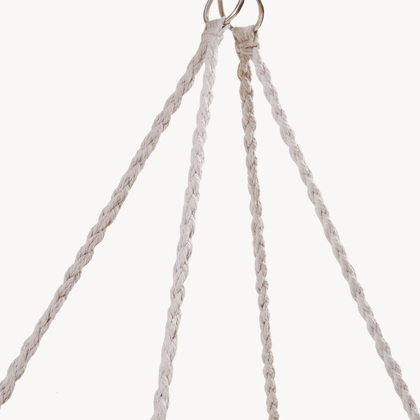 Hängesessel Kailua für 2 Personen 135x129x65 cm Cremeweiß [casa.pro]