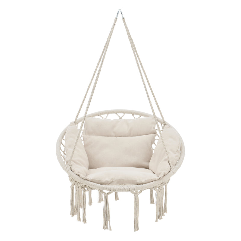 Maßskizze Hängesessel Kailua Max. 150 kg Indoor Outdoor mit Kissen casa.pro