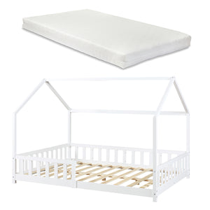 Hausbett Hesel mit Matratze und Rausfallschutz [en.casa]