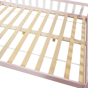 Hausbett Hesel mit Matratze und Rausfallschutz Weiß [en.casa]