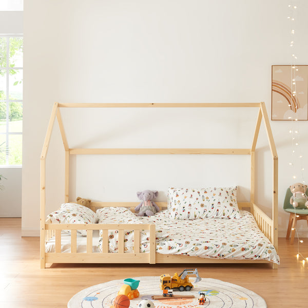Hausbett Hesel mit Rausfallschutz [en.casa]