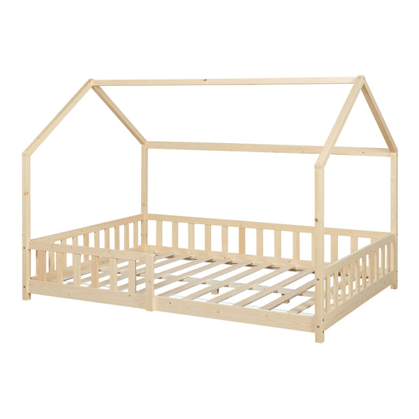 Hausbett Hesel mit Rausfallschutz [en.casa]