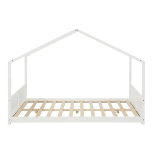 Hausbett Simo mit Matratze Weiß [en.casa]
