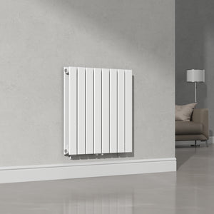 Designheizkörper Nore Weiß 60x60cm Doppellagig 809W [neu.haus]