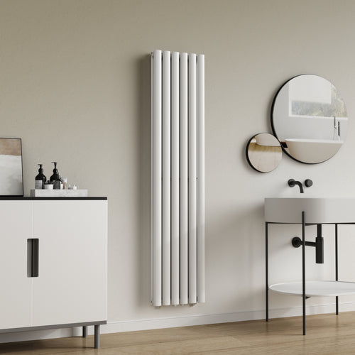 Design Röhrenheizkörper Nore Weiß 160x36cm Doppellagig 1198W [neu.haus]