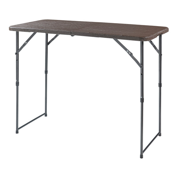 Höhenverstellbarer Klapptisch Adelfia 120x60cm [en.casa]