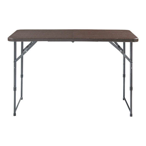Höhenverstellbarer Klapptisch Adelfia 120x60cm [en.casa]
