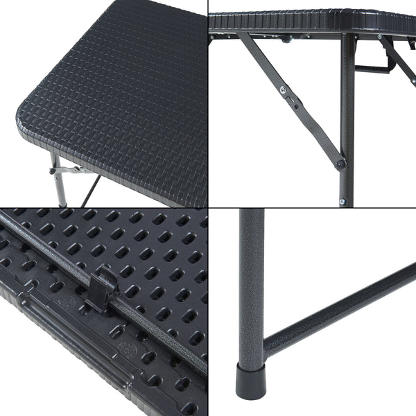 Höhenverstellbarer Klapptisch Adelfia 120x60cm [en.casa]