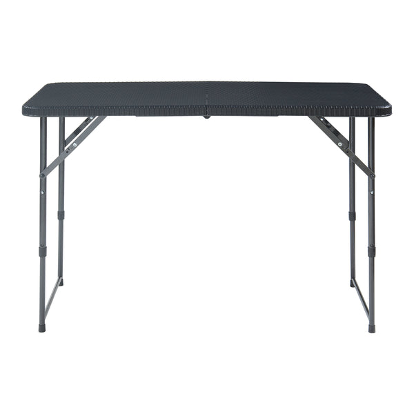 Höhenverstellbarer Klapptisch Adelfia 120x60cm [en.casa]