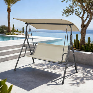 Hollywoodschaukel Satten 3-Sitzer [en.casa]