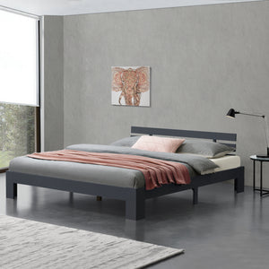 Holzbett Nivala mit Kopfteil versch. Farben und Größen en.casa