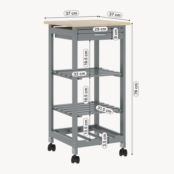 Servierwagen Biel 76x37x37 cm [en.casa]