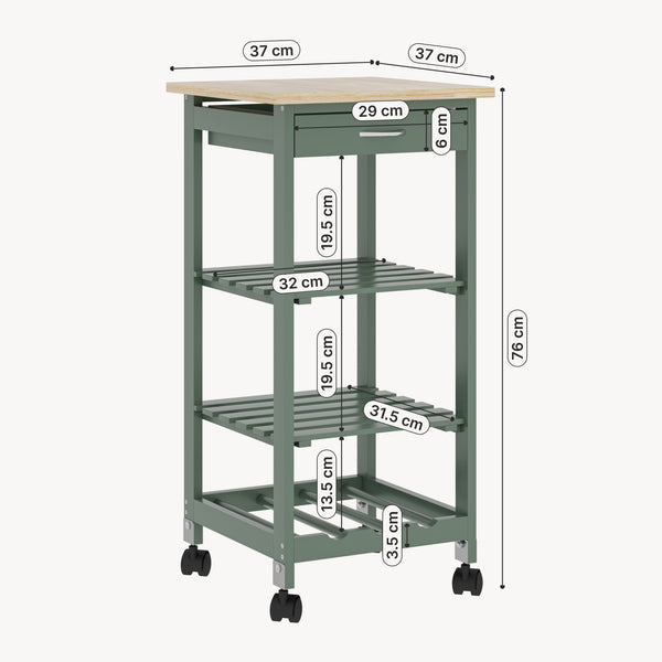 Servierwagen Biel 76x37x37 cm [en.casa]