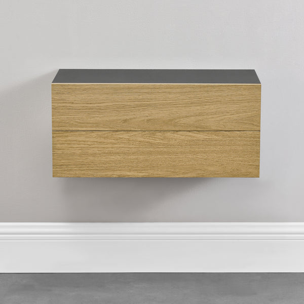 Wandregal Lekness mit Schublade in versch. Farben en.casa