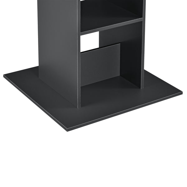 Bartisch Visby 110x70x70 cm mit 3 Regalfächern en.casa