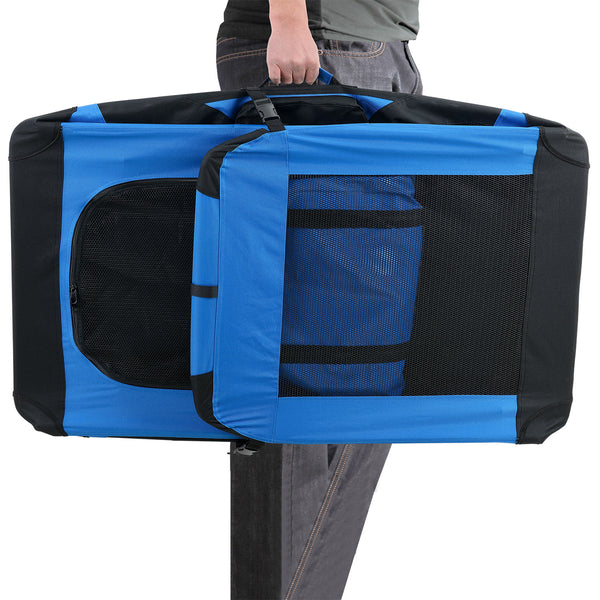 Hundetransportbox Faltbar von S bis XXXXL Transportbox 4 verschiedene Farben [pro.tec]