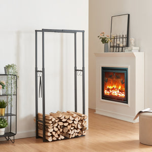 Kaminholzregal Kasan mit verstellbarer Größe [en.casa] - premiumXL