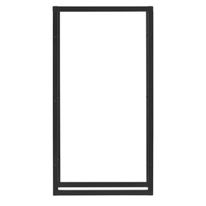 Kaminholzregal Täby Stahl Schwarz in versch. Größen [en.casa]