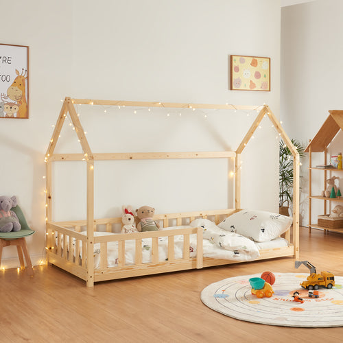 Hausbett Hesel mit Rausfallschutz [en.casa]