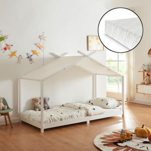 Kinderbett Brome mit Matratze [en.casa]