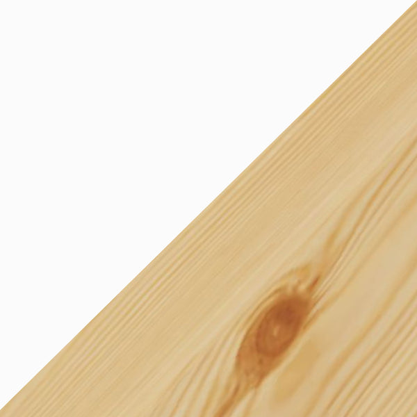 Hausbett Surnadal mit Matratze 90x200 cm Kiefernholz Weiß/Natur [en.casa]