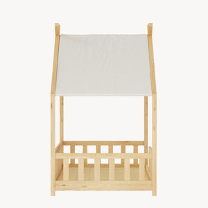 Hausbett Rila im Montessori-Stil mit Rausfallschutz 90x200 cm [en.casa]