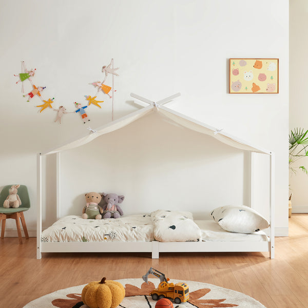 Kinderbett Brome mit Matratze [en.casa]