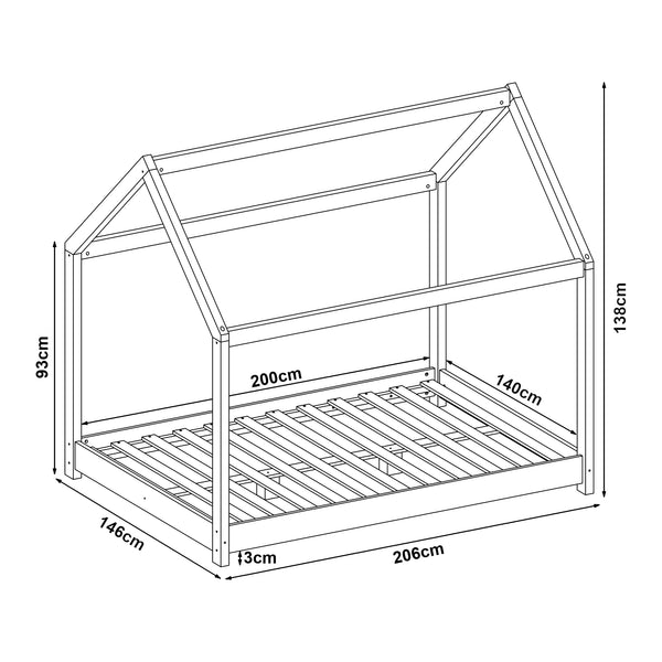 Kinderbett Cerro in versch. Farben und Größen [en.casa]