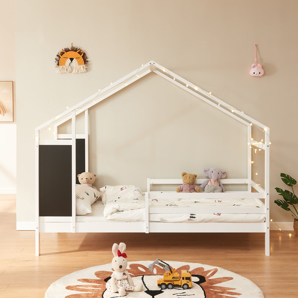 Kinderbett Lorenskog mit Matratze 90x200 cm in versch. Farben [en.casa]