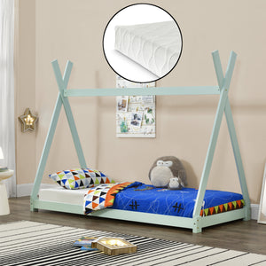 Kinderbett Onejda mit Kaltschaummatratze 90x200 cm in versch. Farben [en.casa]