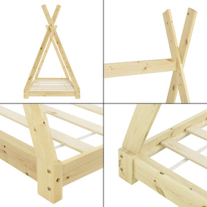 Kinderbett Onejda in Tipi-Design in versch. Größen und Farben [en.casa]