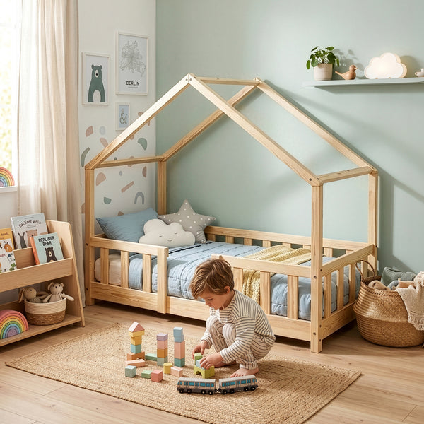 Kinderbett Treviolo mit Kaltschaummatratze [en.casa]