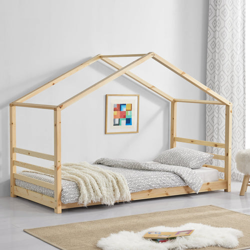 Kinderbett Vardø Holz/Weiß in verschiedenen Größen [en.casa]