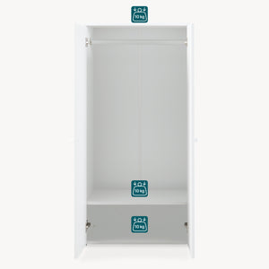 Kleiderschrank Beldinupp 123x60x40 cm [en.casa]