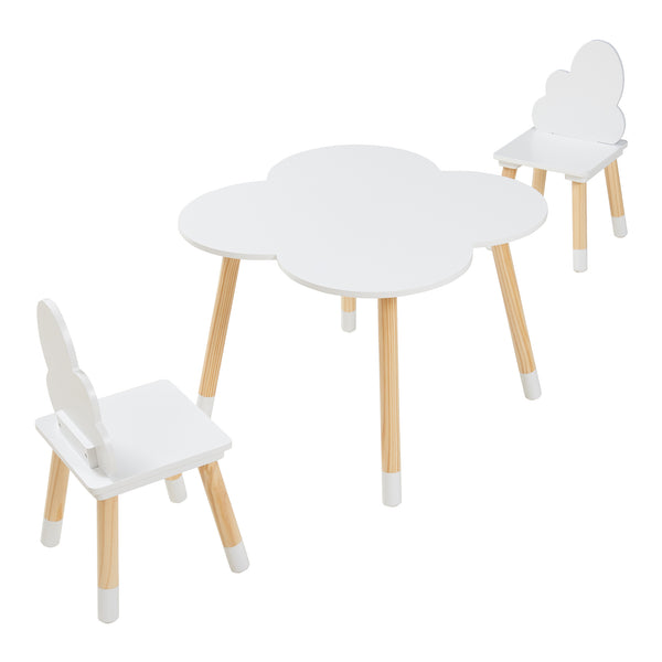 Kindersitzgruppe Epim mit Wolkendesign [en.casa]
