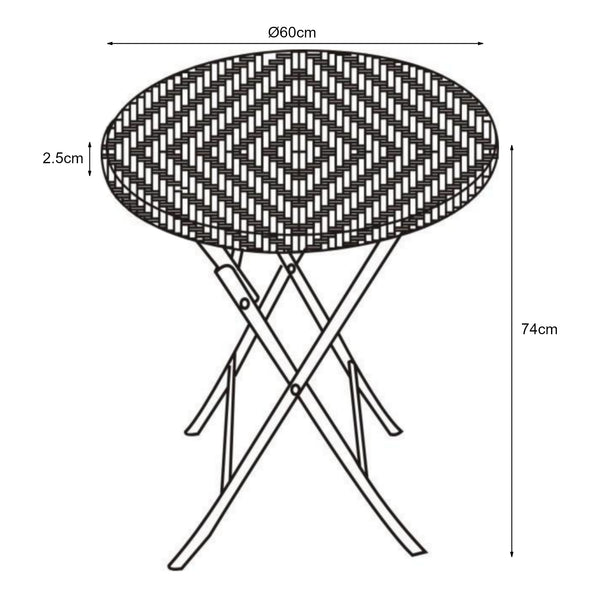 Klapptisch Mark [en.casa]
