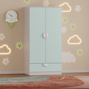 Kinderkleiderschrank Sandnes mit Schublade [en.casa]