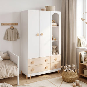 Kinderkleiderschrank Vaarentaa [en.casa]