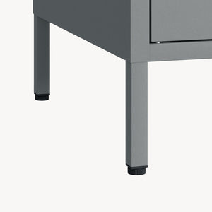Kleiderschrank Esteli 170x80x45 cm Stahl [en.casa]