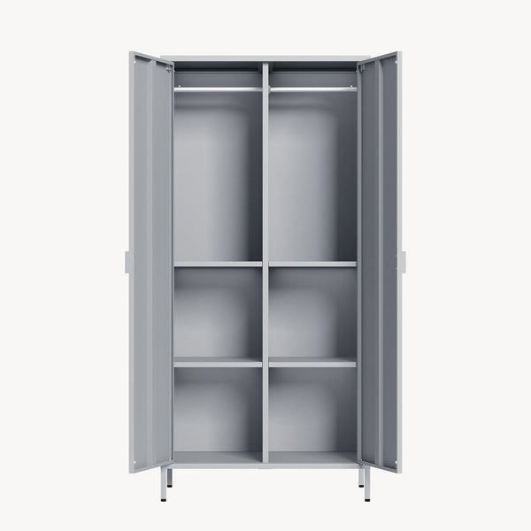 Kleiderschrank Esteli 170x80x45 cm Stahl [en.casa]