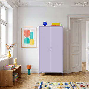 Kleiderschrank Esteli 170x80x45 cm Stahl [en.casa]