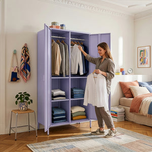 Kleiderschrank Esteli 170x80x45 cm Stahl [en.casa]