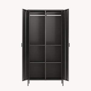 Kleiderschrank Esteli 170x80x45 cm Stahl [en.casa]