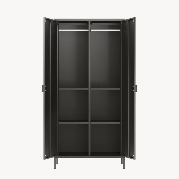 Kleiderschrank Esteli 170x80x45 cm Stahl [en.casa]