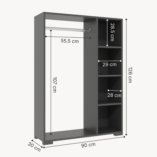 Kleiderschrank Nesbyen [en.casa]