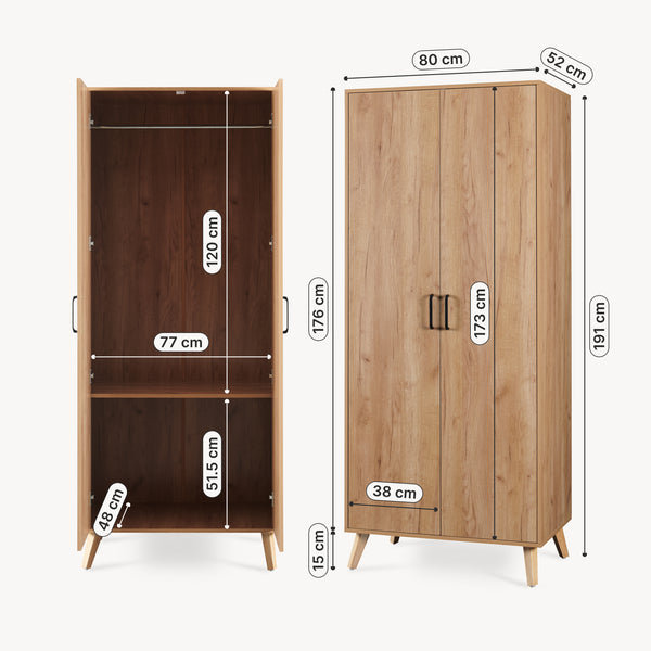Kleiderschrank Norg [en.casa]