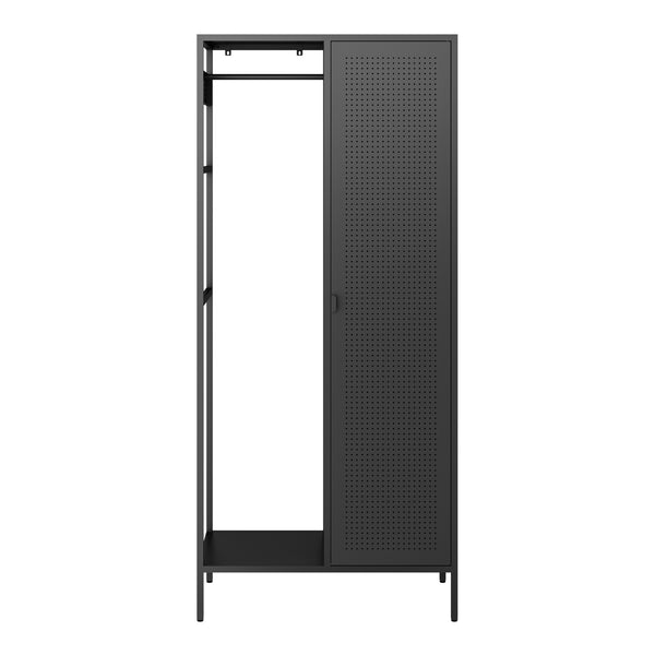 Kleiderschrank Puumala 180x80x45 cm Metall [en.casa]